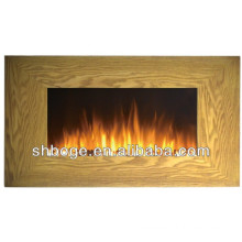 Wall Mounted MDF frame Electric Fireplace with stone